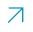 A thick blue arrow points diagonally upward and to the right against a light gray background.