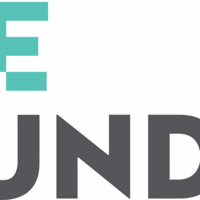 Logo with the word "AME" in teal stylized letters above the word "ROUNDUP." in bold, gray uppercase letters. The period at the end is teal. The background is white.