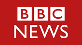 BBC News logo on a red background, with "BBC" in white boxes above the word "NEWS" in bold white letters.