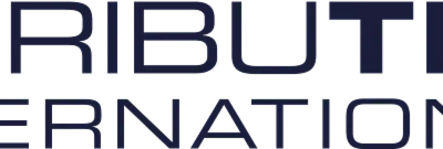 Text logo reading "DISTRIBUTION INTERNATIONAL" in bold, dark letters on a white background.
