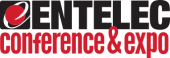 Logo for the ENTELEC Conference & Expo, featuring a red and black design with a circular red icon and bold text.