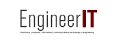 The image displays the "EngineerIT" logo with the letters "IT" in bold red. Below, the tagline reads: "Electronics, computer, information & communications technology in engineering.