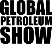 Bold black text on a white background reads "GLOBAL PETROLEUM SHOW" in all capital letters, stacked in three lines.