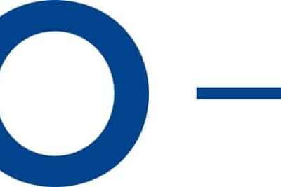 Large blue letters "CO" followed by a long horizontal blue line, all on a white background.