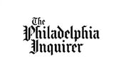 Blackletter-styled logo of "The Philadelphia Inquirer" newspaper on a white background.