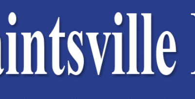 White text reading "The Paintsville Herald" on a blue background.