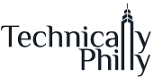 Technically Philly logo with the words 'Technically Philly.' The letter 'l' in 'Philly' is stylized to resemble the Liberty Place skyscraper in Philadelphia.