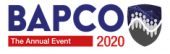 BAPCO logo with a shield containing stars and radio waves. Text reads "The Annual Event 2020.