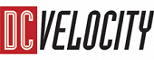 The DC Velocity logo features the letters "DC" in white on a red square background, followed by the word "VELOCITY" in bold black capital letters.