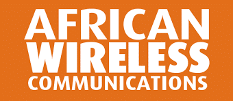 White text on an orange background reads "AFRICAN WIRELESS COMMUNICATIONS" in bold, uppercase letters.
