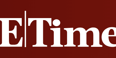 White text on a dark red background reads "EE Times" in a bold, serif font. The letters "EE" are separated from "Times" by a vertical line.