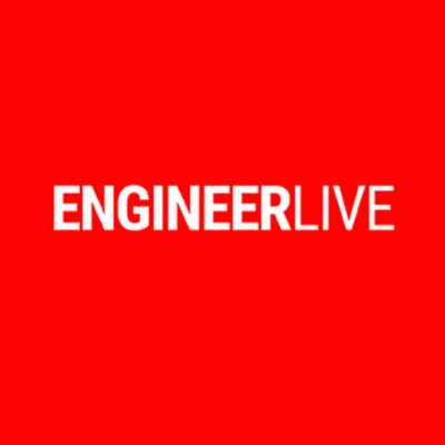 White bold text reading "ENGINEERLIVE" appears on a solid red background. The text is centered and uses an all-caps sans-serif font.
