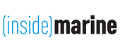 The logo features the word “inside” in light blue lowercase letters within parentheses, followed by the word “marine” in bold black lowercase letters on a white background.