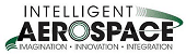 Logo for "Intelligent Aerospace" with the words "Imagination," "Innovation," and "Integration" below, and a green swoosh encircling the letter "O" in "Aerospace.