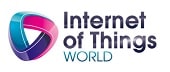 Logo for Internet of Things World, featuring a stylized, multicolored triangular symbol to the left of the text “Internet of Things WORLD” in bold, modern font.