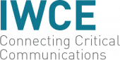The image shows the IWCE logo with the tagline “Connecting Critical Communications” written below in light gray text.