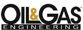 Logo for "Oil & Gas Engineering" with bold black text and an ampersand in gold, featuring "ENGINEERING" in white letters on a black background beneath the main title.