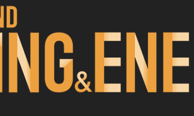 Logo for "Queensland Mining & Energy Bulletin" with bold, large orange and gold letters on a black background.