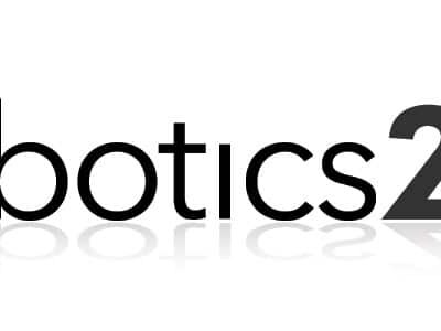 The image displays the text "Robotics 247" in a modern, bold font, with "Robotics" in black and "247" in dark gray, all on a white background.