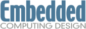 Logo with the words "Embedded Computing Design," where "Embedded" is in large blue letters and "Computing Design" is in smaller gray letters below.