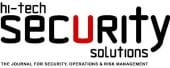 Logo for “Hi-Tech Security Solutions,” with "security" prominently displayed and the "U" in red. Below, it reads: "The journal for security, operations & risk management.