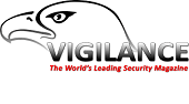 Logo of a stylized eagle head next to the word "VIGILANCE" in bold, gradient letters, with the tagline "The World's Leading Security Magazine" written in red underneath.