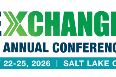 Logo for the 2026 SME Annual Conference & Expo, titled "MINEXCHANGE," with event dates February 22-25, 2026, and location Salt Lake City, Utah. Includes SME logo.
