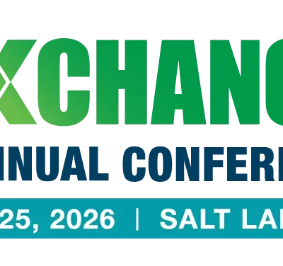 Logo for the 2026 SME Annual Conference & Expo, titled "MINEXCHANGE," with event dates February 22-25, 2026, and location Salt Lake City, Utah. Includes SME logo.